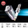 NGK หัวเทียน IRI SERIES รุ่น IRIMAC8 [ ใช้อัพเกรด DCPR8E / DCPR8EIX ] - Made in Japan