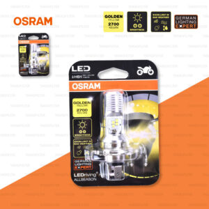 OSRAM หลอดไฟหน้ามอเตอร์ไซค์ LED ขั้ว HS1 สี GOLDEN YELLOW / 2,700 KELVIN PX43t [ 12V / 5-5.5W ] 7185YE