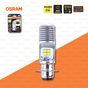 OSRAM หลอดไฟหน้ามอเตอร์ไซค์ LED รุ่น T19 สี GOLDEN YELLOW / 2,700 KELVIN P15d-25-1 [ 13.5V / 5/5.5W ] 7735YE