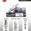 NGK หัวเทียน Premium RX ขั้ว Ruthenium DCPR6ERX-11P [ ใช้อัพเกรด DCPR6E / DCPR6EIX / KR6A-10 ] (1 หัว) - Made in Japan