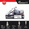 NGK หัวเทียน Premium RX ขั้ว Ruthenium DCPR6ERX-11P [ ใช้อัพเกรด DCPR6E / DCPR6EIX / KR6A-10 ] (1 หัว) - Made in Japan