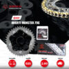 JOMTHAI ชุดเปลี่ยนโซ่-สเตอร์ Carrier(ดำ) โซ่ ZX-ring (ZSMX) สีทอง เปลี่ยนมอเตอร์ไซค์ Ducati Monster M796 [15/39]