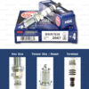 หัวเทียน NGK BKR7EIX ขั้ว Iridium (1 หัว) - Made in Japan