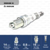 หัวเทียน NGK BKR7EIX ขั้ว Iridium (1 หัว) - Made in Japan