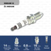 หัวเทียน NGK BKR7EIX ขั้ว Iridium (1 หัว) - Made in Japan