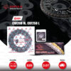 JOMTHAI ชุดเปลี่ยนโซ่-สเตอร์ Pro Series โซ่ X-ring (ASMX) สีเหล็กติดรถ และ สเตอร์สีดำ เปลี่ยนมอเตอร์ไซค์ Honda CRF250 M / L / Rally [14/43]