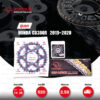 JOMTHAI ชุดเปลี่ยนโซ่-สเตอร์ Pro Series โซ่ X-ring (ASMX) สีเหล็กติดรถ และ สเตอร์สีดำ เปลี่ยนมอเตอร์ไซค์ Honda CB300R 2019-2020 [14/36]