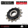 JOMTHAI สเตอร์หน้า Pro-Series 14 ฟัน มียาง NBR ใช้สำหรับ Benelli TNT300 / BN302 / TNT600 / BN600i / 500 Leoncino / TRK502【ทดโซ่ 520】
