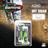 DOMINO MANOPOLE GRIP ปลอกแฮนด์ รุ่น A260 Off Road (ปลายปิด) สีเขียว-ดำ ใช้สำหรับรถมอเตอร์ไซค์ [ 1 คู่ ] แถมลวดพันแฮนด์