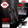 YSS โช๊คแก๊ส Z-SPORT BLACK SERIES ใช้อัพเกรดสำหรับ Honda Wave110i  / Wave125 / Wave125i ปี 2013-2020【 RZ302-320TRL-61-88A 】สปริงดำ [ โช๊ค YSS แท้ 100% พร้อมประกันศูนย์ 1 ปี ]