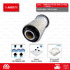 FULL ชุดกรองอากาศ ตัวใน ตัวนอก KOMATSU PC120/5 #600-181-9450 [ 1-AKS521 ]