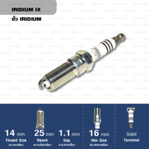 หัวเทียน NGK LTR7IX-11 ขั้ว Iridium (1 หัว)