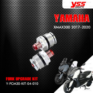 YSS ชุดโช๊คหน้า FORK UPGRADE KIT อัพเกรด Yamaha XMAX 300 ปี 2017 ขึ้นไป 【 Y-FCM30-KIT-04-010 】