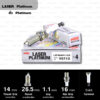 หัวเทียน NGK LZFR6AP11GS ขั้ว Laser Platinum (1 หัว) ใช้สำหรับ BMW 128i 328i 10-'13/ X3 '10-'12