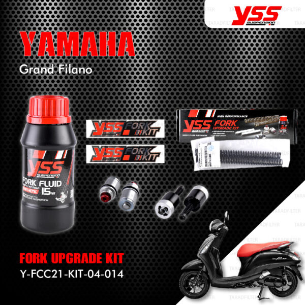 YSS ชุดโช๊คหน้า FORK UPGRADE KIT อัพเกรด Yamaha Grand Filano 【 Y-FCC21-KIT-04-014 】