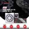 JOMTHAI ชุดเปลี่ยนโซ่-สเตอร์ Pro Series โซ่ ZX-ring (ZSMX) สีเหล็กติดรถ และ สเตอร์สีดำ Suzuki SV650 '16-'20 / SFV650 Gladius '09-'15 [15/46]