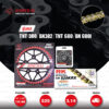 ชุดเปลี่ยนโซ่-สเตอร์ โซ่ RK 525-KRX สีทอง(Full Gold) และ สเตอร์ JOMTHAI สีดำ(EX) สำหรับ BENELLI TNT300 / BN302 / TNT600 / BN600i / Leoncino 500 [14/44]
