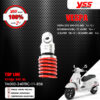 YSS ชุดโช๊คแก๊สหน้าและหลัง TOP LINE สปริงแดง ใช้สำหรับ Vespa GTS300 GTS ABS '14-15 / SONDERMODELL 70 JAHRE '16> / I.E SUPER '08-10 / LESUPER ABS '14> [ โช๊ค YSS แท้ 100% พร้อมประกันศูนย์ 2 ปี ]