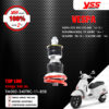 YSS ชุดโช๊คแก๊สหน้าและหลัง TOP LINE สปริงแดง ใช้สำหรับ Vespa GTS300 GTS ABS '14-15 / SONDERMODELL 70 JAHRE '16> / I.E SUPER '08-10 / LESUPER ABS '14> [ โช๊ค YSS แท้ 100% พร้อมประกันศูนย์ 2 ปี ]