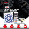 ชุดเปลี่ยนโซ่-สเตอร์ Pro Series โซ่ RK 520-KRO สีดำ(Black Scale) และ สเตอร์ JOMTHAI สีดำ สำหรับ BENELLI TNT300 / BN302 / TNT600 / BN600i / Leoncino 500【 ทดโซ่ 520 】 [14/44]