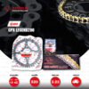 Jomthai ชุดเปลี่ยนโซ่-สเตอร์ โซ่ X-ring (ASMX) สีทอง และ สเตอร์สีดำ สำหรับมอเตอร์ไซค์ GPX LEGEND200 (520) [13/42]