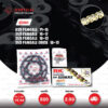ชุดโซ่-สเตอร์ โซ่ RK 520-KRX สีทอง (Full Gold) และ สเตอร์ JOMTHAI สีดำ ใช้สำหรับมอเตอร์ไซค์ DUCATI 899 Panigale '14-15 / 959 Panigale '16-19 / 959 Panigale Corse '18-19 [15/44]