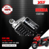 YSS โช๊คแก๊ส G-PLUS อัพเกรด HONDA CLICK160 ปี 2022【 OC302-340T-05-888 】 โช๊คเดี่ยวหลัง สปริงดำ/กระบอกดำ [ โช๊ค YSS แท้ ประกันโรงงาน 1 ปี ]