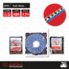 Jomthai ชุดเปลี่ยนโซ่-สเตอร์ โซ่ Heavy Duty (HDR) สีน้ำเงิน และ สเตอร์สีเหล็กติดรถ สำหรับมอเตอร์ไซค์ HONDA MONKEY [14/24]