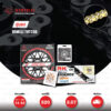 ชุดเปลี่ยนโซ่-สเตอร์ โซ่ RK 520-KRO สีทอง / สเตอร์ Pro Series สีดำ(EX) พร้อม Spacer Carrier เปลี่ยนมอเตอร์ไซค์ Benelli TNT250 BN250 TRK251 [14/43]