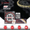 JOMTHAI ชุดเปลี่ยนโซ่-สเตอร์ Pro Series สีทอง พร้อม Spacer Carrier โซ่ X-ring (ASMX) และ สเตอร์สีดำ(EX) เปลี่ยนมอเตอร์ไซค์ Benelli TNT250 BN250 TRK251 [14/43]