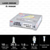 หัวเทียน NGK LMAR7DI-10 ขั้ว Iridium ใช้สำหรับ Husqvarna 701 ENDURO , 701 SUPERMOTARD , KTM 1050 ADVENTURE , 1090 ADVENTURE R / S / T , 1290 SUPER DUKE , 1290 SUPER ADVENTURE (ใช้คู่ LKAR9BI9 ) (1 หัว) หัวเทียน NGK LMAR7DI-10 ขั้ว Iridium ใช้สำหรับ Husqvarna 701 ENDURO , 701 SUPERMOTARD , KTM 1050 ADVENTURE , 1090 ADVENTURE R / S / T , 1290 SUPER DUKE , 1290 SUPER ADVENTURE (ใช้คู่ LKAR9BI9 ) (1 หัว)