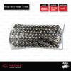 JOMTHAI ASAHI โซ่พระอาทิตย์ ZX-ring ขนาด 520-120 ข้อ ข้อต่อหมุดย้ำ สีดำหมุดทอง [ 520-120 ASMX BLACK ]
