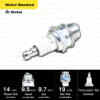 หัวเทียน NGK รุ่น NICKEL STANDARD ขั้ว NICKEL【 BM6A 】หัวเทียนเครื่องตัดหญ้า ( 2 จังหวะ)