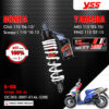 YSS โช๊คแก๊ส G-SIX อัพเกรด Honda Click110 ปี 2006-2010 , Scoopy-i 110 ปี 2010-2013 / Yamaha Mio115 ปี 2003-2010 , Fino115 ปี 2007-2015【 OC302-300T-01AL-528E 】 โช๊คเดี่ยวหลัง สปริงขาว/กระบอกดำ/แกนแดง [ โช๊ค YSS แท้ ประกันโรงงาน 1 ปี ]