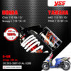 YSS โช๊คแก๊ส G-SIX อัพเกรด Honda Click110 ปี 2006-2010 , Scoopy-i 110 ปี 2010-2013 / Yamaha Mio115 ปี 2003-2010 , Fino115 ปี 2007-2015【 OC302-300T-01AL-528E 】 โช๊คเดี่ยวหลัง สปริงขาว/กระบอกดำ/แกนแดง [ โช๊ค YSS แท้ ประกันโรงงาน 1 ปี ]