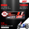 YSS โช๊คแก๊ส G-SIX อัพเกรด Honda Click110 ปี 2006-2010 , Scoopy-i 110 ปี 2010-2013 / Yamaha Mio115 ปี 2003-2010 , Fino115 ปี 2007-2015【 OC302-300T-01AL-528E 】 โช๊คเดี่ยวหลัง สปริงขาว/กระบอกดำ/แกนแดง [ โช๊ค YSS แท้ ประกันโรงงาน 1 ปี ]