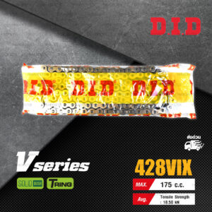 D.I.D โซ่ดี.ไอ.ดี รุ่น V-SERIES 428 VIX สีทอง มี T-RING [ DID 428 VIX ]