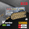 D.I.D โซ่ดี.ไอ.ดี รุ่น V-SERIES 520 VDS สีทอง มี O-RING [ DID 520 VDS ]
