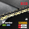 D.I.D โซ่ดี.ไอ.ดี รุ่น V-SERIES 520 VDS สีทอง มี O-RING [ DID 520 VDS ]