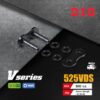 D.I.D โซ่ดี.ไอ.ดี รุ่น V-SERIES 525 VDS สีดำหมุดทอง มี O-RING [ DID 525 VDS ]