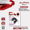 ALPHA SPROCKET สเตอร์หน้า 14 ฟัน (428) สีดำ ใช้สำหรับมอเตอร์ไซค์ Kawasaki Cosmo / KLX125 / KLX150 / D-tracker125 / D-Tracker150 / Cheer / Kaze [ APF0201.14 ]
