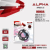 ALPHA SPROCKET สเตอร์หลัง 32 ฟัน (420) สีดำ ใช้สำหรับมอเตอร์ไซค์ Honda Wave110i ('08-'20) / Wave125i ('05-'15) / MSX ('13-'17) / New MSX ('18-'19) / New Grom ('20-'21) [ APR0521.32 ]