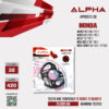 ALPHA SPROCKET สเตอร์หลัง 38 ฟัน (420) สีดำ ใช้สำหรับมอเตอร์ไซค์ Honda Wave110i ('08-'20) / Wave125i ('05-'15) / MSX ('13-'17) / New MSX ('18-'19) / New Grom ('20-'21) [ APR0521.38 ]