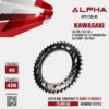 ALPHA SPROCKET สเตอร์หลัง 40 ฟัน (428) สีดำ ใช้สำหรับมอเตอร์ไซค์ Kawasaki KLX125 / KLX150 / D-tracker125 / D-Tracker150 [ APR1109.40 ]