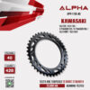 ALPHA SPROCKET สเตอร์หลัง 40 ฟัน (428) สีดำ ใช้สำหรับมอเตอร์ไซค์ Kawasaki KLX125 / KLX150 / D-tracker125 / D-Tracker150 [ APR1109.40 ]