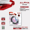 ALPHA SPROCKET สเตอร์หลัง 40 ฟัน (428) สีดำ ใช้สำหรับมอเตอร์ไซค์ Kawasaki KLX125 / KLX150 / D-tracker125 / D-Tracker150 [ APR1109.40 ]