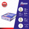 [BPR5EIX-P] หัวเทียน NGK Iridium Max ใช้สำหรับ Mitsubishi Lancer 4G13, 4G15 '91-'03 / Suzuki Carry '99-'04 / Toyota Hilux '85-'89 [ จำนวน 1 หัว ]