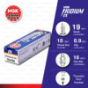 [CPR6EAIX-9S] หัวเทียน NGK IridiumIX ใช้สำหรับ Honda Dream110i Super cub '14-'16, Dream125, Nice125, Wave125, MSX125 SF '16, C125 '19, CT125 '20 [ จำนวน 1 หัว ]