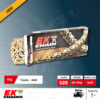 EK โซ่มอเตอร์ไซค์ บิ๊กไบค์ เบอร์ 525 QX-ring สีทอง 120 ข้อ ข้อต่อแบบหมุดย้ำ (ฟรี น้ำยาหล่อลื่นโซ่) [ 525-120 QX-RING GOLD ]