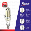 [LFR5AIX-11P] หัวเทียน NGK Iridium Max ใช้สำหรับ Nissan Cube '03-'09, Teana J31 , Navara D40T D40TT / Mitsubishi Xpander (1 หัว)